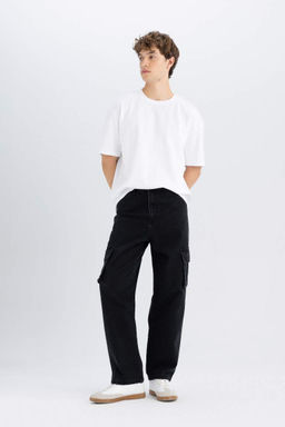 Широкие джинсовые брюки Baggy Fit - Defacto фото 3