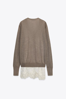 COMBINED KNIT SWEATER - Zara фото 7