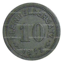 10 пфеннигов 1917 года Германия Нотгельд Айслебен