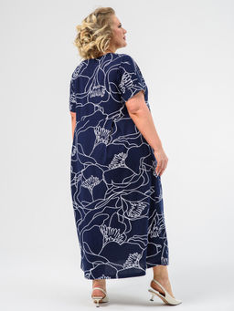 100% ХЛОПОК Платье женское Маки - Оптима фото 3