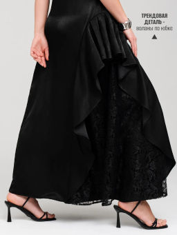 Платье вечернее нарядное с кружевом в пол - Sahar art lab фото 14