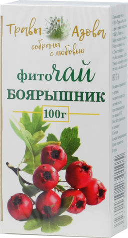 Травы Азова. Боярышник 100 гр. карт.упаковка