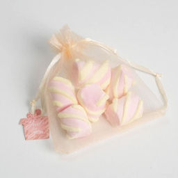 Цена за 10 шт. Мешочек подарочный органза оранжевый Для тебя, с шильдиком, 10 х 12 см +/- 1.5 см