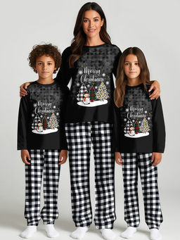 Пижама "Ёлки желаний",чёрный