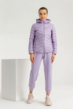 Пуховик лёгкий с капюшоном Лиловый - Anta sport фото 4