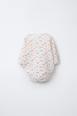 3-PACK OF HEART PRINT ROUND NECK BODYSUITS - Zara фото 3
