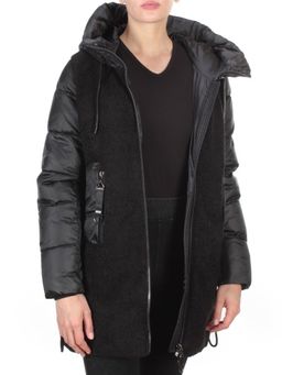D6816 BLACK Куртка зимняя женская KARERSITER (200 гр. холлофайбера) - Fashion фото 6
