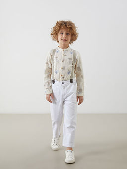 Beli Lastikli Ask?l? Erkek ?ocuk Pantolon