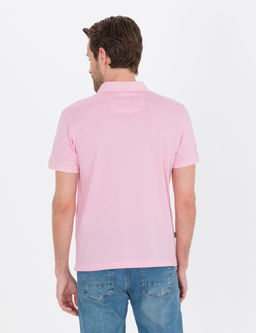 Pembe Slim Fit Polo Yaka Merserize Ti__rt