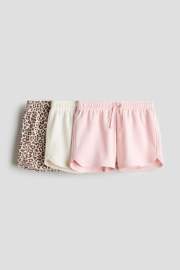 Pack de 3 pantalones cortos en sudadera
