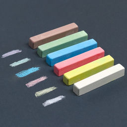 Цена за 9 шт. Мелки цветные школьные 6 шт. Смешарики, прямоугольные фото 3