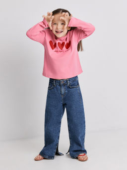 ACOOLA / Джемпер детский для девочек Salem пыльный розовый  фото 3