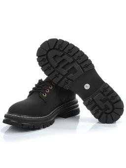 03-P8204-2 BLACK Полуботинки женские (натуральная кожа, нубук)