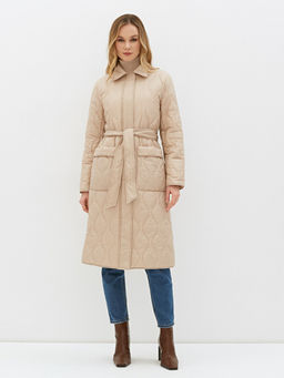Conso/SL 220117 - light beige Утепленное Пальто  фото 7