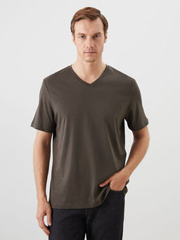 V Yaka K?sa Kollu Penye Erkek Ti??rt