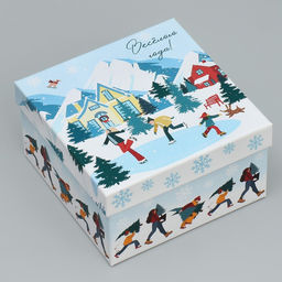 Набор подарочных коробок 6 в 1 С Новым годом, 10?10?6 20?20?11 см