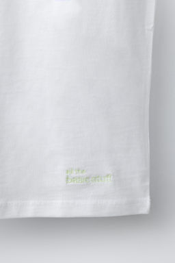 CAMISETA LISA MANGA SISA / Blanco - Zara фото 4