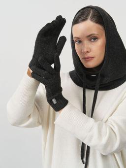 Перчатки из кашемира 31121 графит