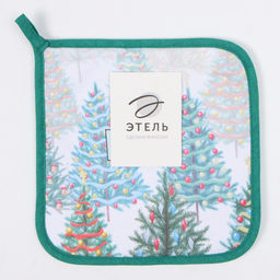 Прихватка Этель Сказочный лес 19х19 см, 100% хл, ватин 250 г/м2  фото 4