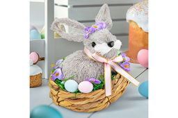 Пасхальное украшение 13*13*13 см "Кролик в гнезде"