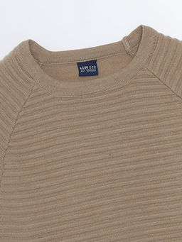 Bisiklet Yaka Dokulu Erkek ?ocuk Triko Kazak - Waikiki фото 2