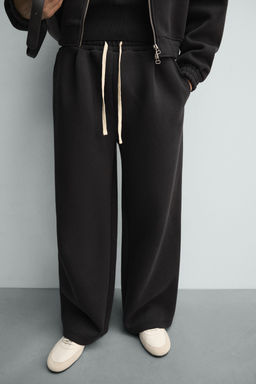 PANTAL?N JOGGER T?CNICO PLIEGUES / Negro - Zara фото 5