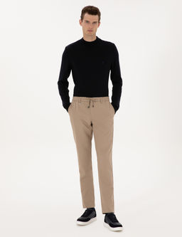 Bej Ex. Slim Fit Kuma_ Pantolon