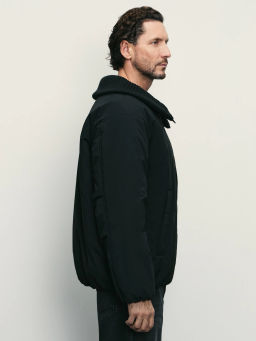 Куртка-бомбер утепленная с широким воротником / Zarina  фото 5