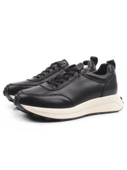 03-A9050-1 BLACK Кроссовки женские (натуральная кожа)