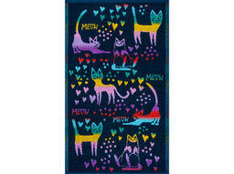 Полотенце махровое 6с104.411ж1 Грация (темно-синяя радужка) 67х40см