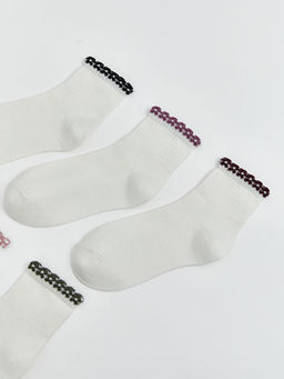 ?i?ek Nak??l? Kad?n Soket ?orap 5li