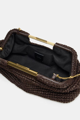BOLSO SOBRE CUERPO TRENZADO / Marr?n - Zara фото 6