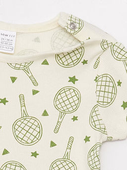 Bisiklet Yaka Bask?l? Erkek Bebek ??t??tl? Body - Waikiki фото 2