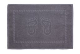 Полотенце махровое для ног по цветам 450гр/м2 Узбекистан, 910 серый среднее 50*70