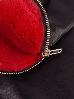 Рукавицы женские н/м крол IS129 black - Eleganzza фото 2