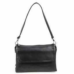 Женская сумка через плечо из эко кожи с пятью отделениями 23/30 Черный - Cidirro фото 2