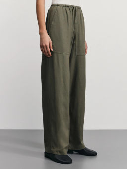 Широкие брюки изо льна / Zarina  фото 3