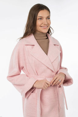 Пальто женское демисезонное (пояс) - El podio фото 11