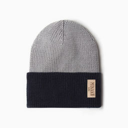 Шапка для мальчика MINAKU, сине-серая, размер 54-56 (5-8 лет)