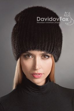 Шапка Бини норка блэк