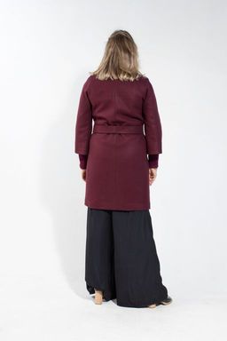 Кристина демисезонное пальто (вино ) - Дюто фото 5