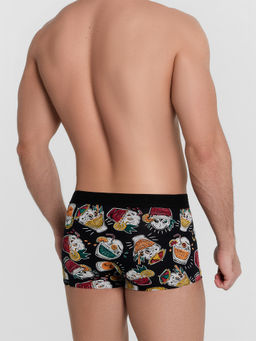 Цена за 2 штуки! Трусы мужские боксеры черные с принтом в виде коктейлей - Mark formelle фото 4