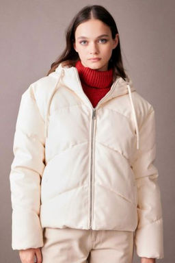 Su Itici Suni Deri Mont Kapusonlu Ici Polarl? Fermuarl? Cepli