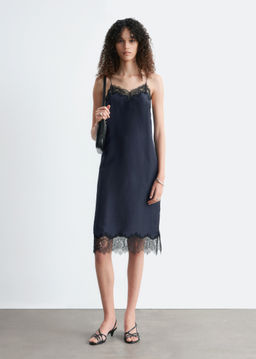 Vestido midi lencero de seda - H&m фото 4
