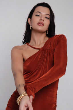 Платье вечернее с драпировкой - Martichelli фото 8