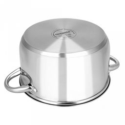 Кастрюля из нержавеющей стали "Greta" 1,0л, д11,3см, h7,5см, s0,4см, дно s1,3см, стеклянная крышка, цветная коробка, "Appetite" (Китай)