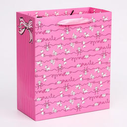 Пакет подарочный, 23 х 27 х 11.5 см, Marie, упаковка, Коты аристократы