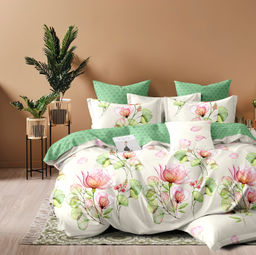 Постельное белье поплин эксклюзив на молнии - Блайс Евро (нав.70х70)