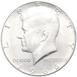 1/2 доллара (50 центов) 1966 года США