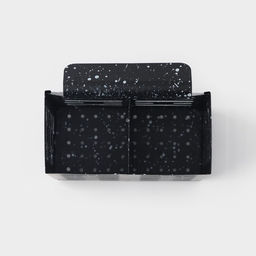 Сушилка для столовых приборов Доляна, 17.5×16.5×9 см, подвесная, металл, чёрная